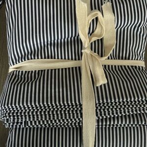 Quince Oxford striped king duvet set
